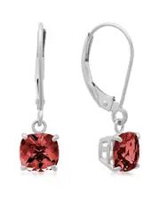 MaxColor 10K 1.90 ct. tw. Garnet Earrings