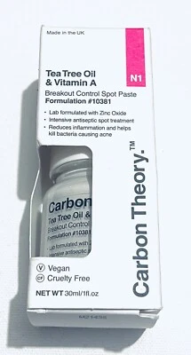 CARBON THEORY Tea Tree Oil & Vitamin A Breakout Control Spot Paste 1 fl oz