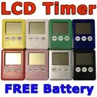 LCD Digital Timer Kitchen Cooking Egg Count Down Up Clock Alarm Magnetic Battery
