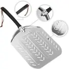 Aluminum Perforated Pizza Peel – 12x14 Inch Spatula for Baking Bread, Pie