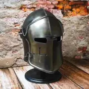 Medieval Helmet Roleplay Knight Wearable Steel Helmet Halloween
