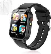 Luyiilo Smart Watch for Kids, Kids Smart Watch Boys Toys with 26 Puzzle Games, Touch Screen, HD Camera, Alarm Clock, Toys for Boys Ages 4-12 Years Old.Birthday Gift for Boys Girls (Black)