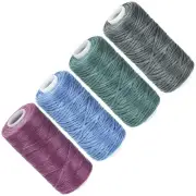 55 Yards 0.8mm (150D/16) Leather Sewing Thread for DIY Hand-Making, 4 Colors