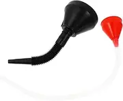 iplusmile 2pcs Filler Funnel Black Hose Car Funnel Cars Petrol Funnel Fuel Funnel Transmission Oil Funnel Gasoline Funnel Gasoline Liquids Funnel Engine Oil Fluids Funnel Vehicle Plastic