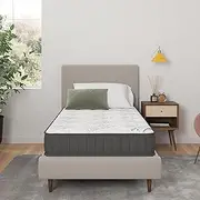 [Ottomanson] 9" Twin Mattress in a Box Made in USA, Medium-Firm Mattress, Hybrid Mattress Cool Improved Airflow with Edge to Edge Pocket Coil, Bed in A Box, Ottopedic