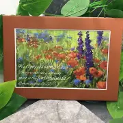 New Handmade 5x7 (Matted ) Scripture Inspirational Quote Nature Free Ship 515