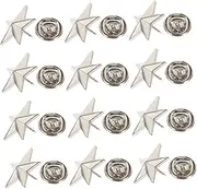 [SOESFOUFU] 12pcs Pentagram Badge Zinc Alloy Badges Clothes Star Badges Star Bulk Lapel Pin for Men Mens Lapel Pin Blank Hats Elegant Star Badges Lable Pins Decorative Star Badges Pentagram 3d