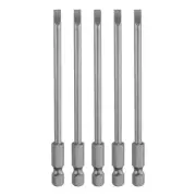 5pcs SL4 Magnetic Slotted Screwdriver Bits 4mm Flat Head Screwdriver Bit 3.9"