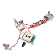 Electric Guitar Wiring Harness Kit 3 Way Toggle Switch 1 Volume 1 Tone 500K BX5