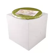 Cake Boxes with Cake Drums Gold 8 inch 1/2" Thick 1-pack - Cake Boxes 8 Inch ...
