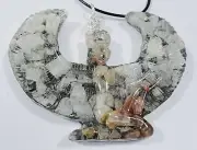 MOONSTONE ISIS ORGANITE PENDANT NECKLACE POSITIVE ORGONE ENERGY AUS MADE