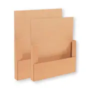 15 x 11 1/8 x 2" Kraft Easy-Fold Mailers ECT-32B 50/Case