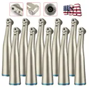 1-10 Dental Fiber Optic LED 1:1 Contra Angle Handpiece Inner Spray E-type F/ NSK