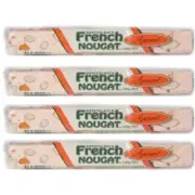 909766 4 X 100g BARS OF BERTOLDOS FRENCH NOUGAT APRICOT FLAVOUR