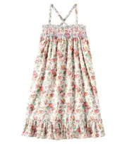 [Louise Misha] Louise Misha Marceline floral cotton voile dress Y 6 white