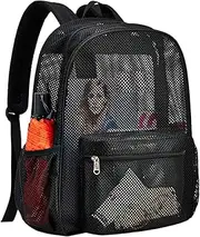 [Générique] Comfortable College Backpack, Beach Ready Backpack, Mesh Backpack, Outdoor Mesh Bookbag, Lightweight Heavy Duty Mesh Back Pack for College and Beach Events and Outdoor Activities,