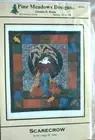 SCARECROW PINE MEADOWS DESIGN PATTERN WALLHANGING MACHINE APPLIQUE VINTAGE 1998