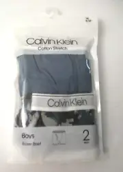 Calvin Klein boys cotton stretch boxer brief size M 8/10 2 pair
