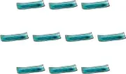Set of 10 Green Protruding Plates, 9.6 x 3.5 x 1.2 inches (24.5 x 9 x 3 cm) | Setomonohonpo