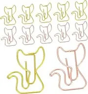 DOITOOL 30pcs Creative Cat Shaped Paper Clips Cute Metal Clips for Crafts Memo Notes Bookmarks Versatile Decorative Clips for Office School and Home Use