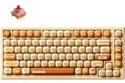 Akko x MonsGeek MG75W 75% TTC Gold Red Hot-Swappable Wireless Mechanical Keyboard Bun Wonderland