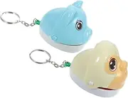 BCOATH 2pcs Animal Keychain Teeth Biting Fun Family Party Gaming Prop Random Style Finger for Adults Interactive Biting Game with Keychain for All Ages