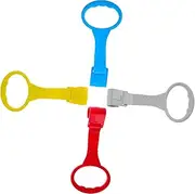 ERINGOGO Baby Bed Assistant Rings 4 Pcs Toddler Activities Baby Pull up Toy Playpen Crib Hook Sturdy Safe