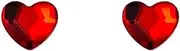 [Generic] Cute Heart Love Small Tiny Stud Earrings for Women Minimalist Crystal Heart Little Mini Studs for Women Fashion Earrings