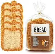 Unique Bread Dish Scrubbers, Non-Scratch Long-Lasting Acrylic Kitchen Sponge, Multi-Purpose No Odour Dishwashing Scrub for Kitchen and Dishes, 5 Pack (Brown)