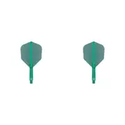 2x Target K-Flex Moulded Flight & Shaft Dart Game Accessory No.6 Medium Green