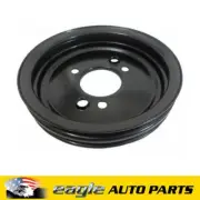 RPC Chev 396 454 Big Block Double Groove Crankshaft Pulley Black # R9816BK
