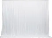 White Stage Background Backdrop Soft Curtains Wedding Birthday Party Photography 3x6m