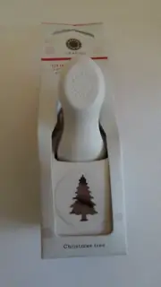 Martha Stewart Punch Pine/Christmas Tree New in Box/Retired Tree is 1" x3/4"