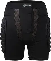 Protective Padded Shorts - Breathable Hip Protector, Padded Protection Hip, 3D Hip Butt Pad | 3D Padded Protective Shorts Hip, Comfortable Hip and Tailbone Protector Crash Pants for Snowboard, Ski