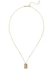[Mocha] Elly Lou Flower Necklace for March in Light Gold