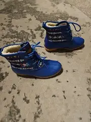 Pendleton Tuscon Blue Duck Boots Aztec Print Women's Faux Fur Lined Size 9