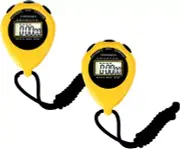 Stopwatch Sport Timer, 2 Pack Large Display Digital Stopwatch Timer with Date Ti