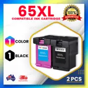 2x Generic Ink Cartridge 65XL for HP Deskjet 2620 2655 3721 5075 Envy 5030 5058