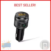 Bluetooth 5.3 FM Transmitter for Car, 3.0 Wireless Bluetooth FM Radio Adapter Mu