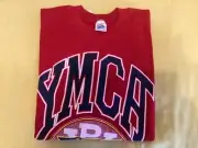 Vintage YMCA Sweatshirt Red Cross Island By Jerzees Large 42-44 (new)