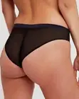 Free People Roxanne Ruched Bikini Brief Mesh Underwear Black Size S MSRP $12.00