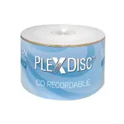 3000 PlexDisc 52X 700 MB 80 MIN CD-R White Top non-printable Blank Disc 631-700