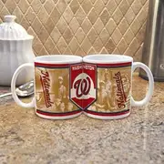 MLB Washington Nationals 11-Ounce White Nostalgic Mug (2 Pack)