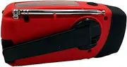 Portable Hand Crank Radio, FM Portable Weather Radio,with Power Bank Cell Phone Charger, for Indoor Survival Camping