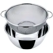 Tsubamesanjo Deep Bowl Colander Set Standard Outer Diameter 20cm 18-8 Stainless