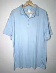 NWT J. Crew Men’s Coolmax Performance Light Blue Polo Size XL