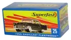 Matchbox Superfast (2004) Black 1955 Cadillac Fleetwood Power Grab Box Toy Car #