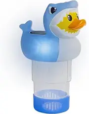Swimming Pool Chlorine Floater - Large Capacity Chlorines Tablet Floaters | Solar Energy-Saving Night Light Chlorinator Dispenser for Outdoor Swimming Tub Spa