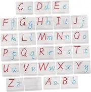 Tofficu 26pc Uppercase Lowercase Letters Montessori Preschool Educational Alphabet Tiles Fridge Letter Magnets Learning Set