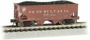 Bachmann N USRA 55-Ton 2-Bay Open Hopper +Load Pennsylvania PRR #705934 19558